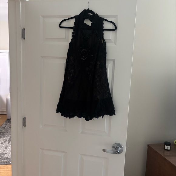 Free People Black Lace Sleeveless Dress - Picture 6 of 6